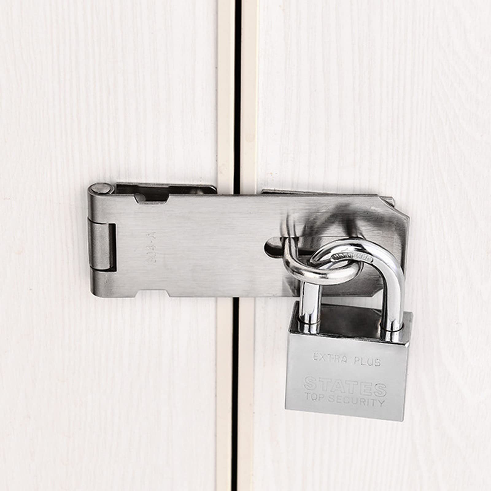 2 Stück Vorhängeschloss Haspe Edelstahl - Sicherheitsüberfalle Für Türen & Schränke