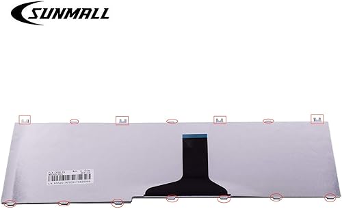 Miniatura 3 de Teclado de repuesto compatible con Toshiba Satellite C650 C650D C655 C655D C660 C660D C665 C665D L550 L550D L650D L655 L655D L670 L670D L675 L675D