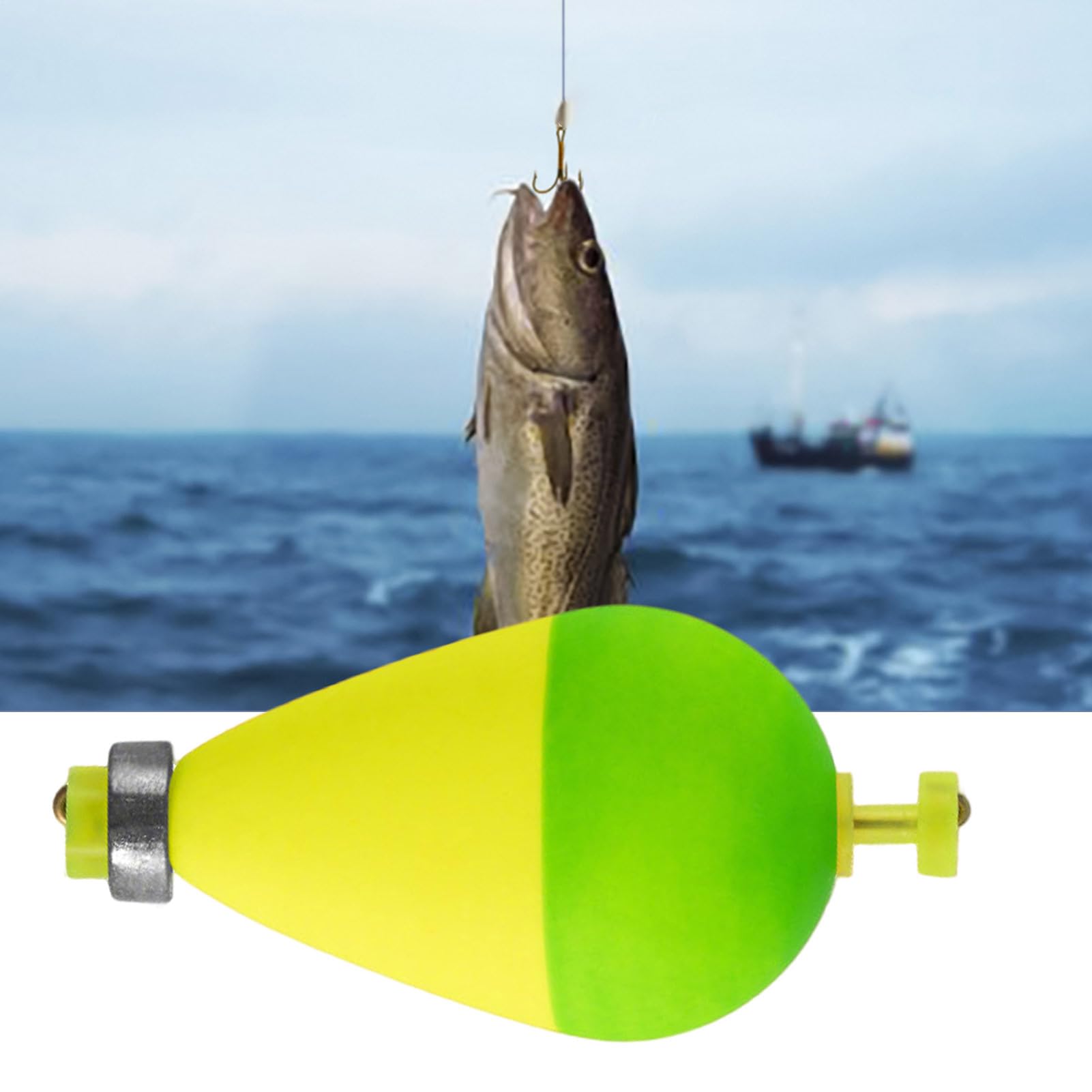 Lot De 10 Flotteurs Ovales Coulissants Bouchons De Pêche Avec Plomb - Accessoires Pour Truites, Poissons-Chats En Rivière, Lac Et Eaux Douces