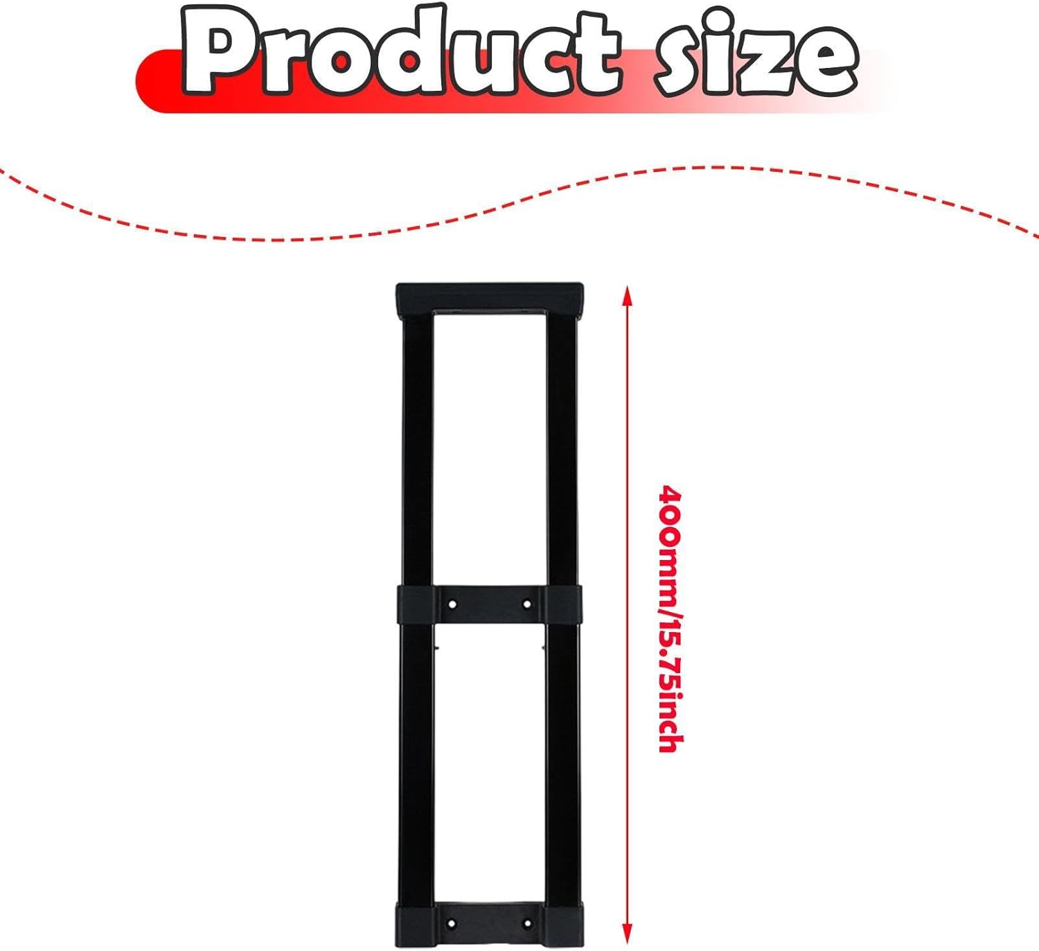 Telescoping Handle Replacement for Speaker, Height Adjustable Pull Rod, Professional Speaker Accessories, Easy Installation, Directly Replacement Parts for Speaker/Rolling Luggage/Cooler/Cart