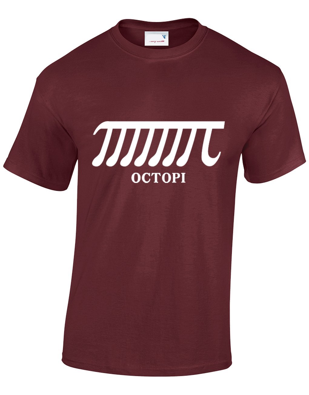 Crown Designs Octopi Cool Funky Geek Nerd for Men & Teenagers T-Shirts Tops - Maroon/Large