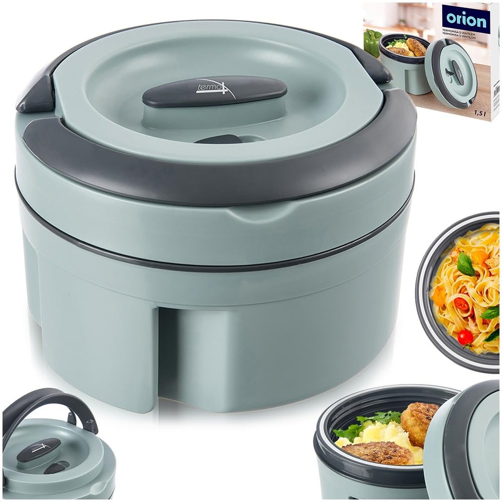 orion group Thermosbehälter Lunchbehälter Thermoschüssel Termo 2,4 L | Thermobox für Mittagessen aus Edelstahl