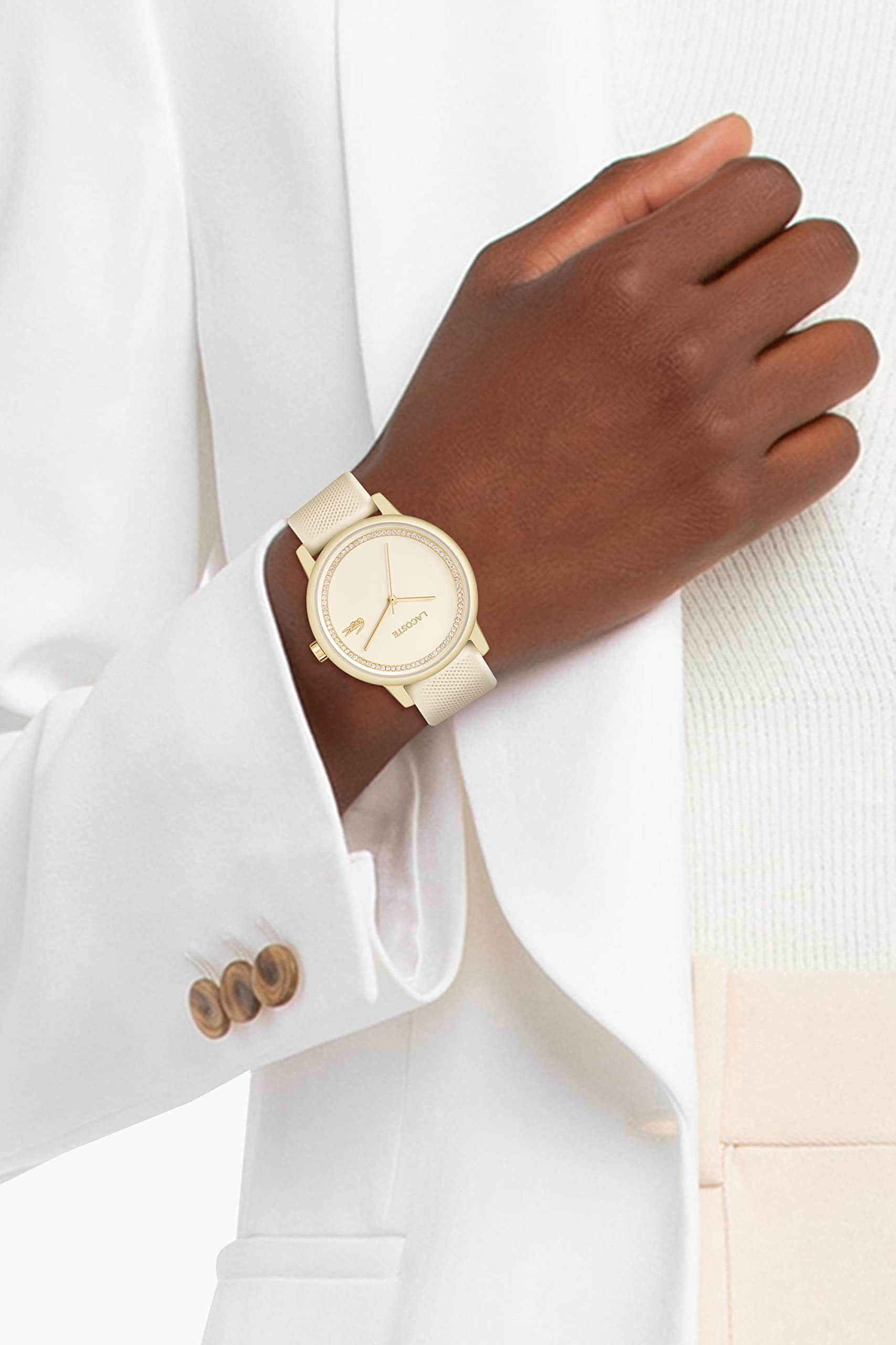 Lacoste.12.12 GO Reloj Analógico de Cuarzo para Mujer con Correas en Silicona