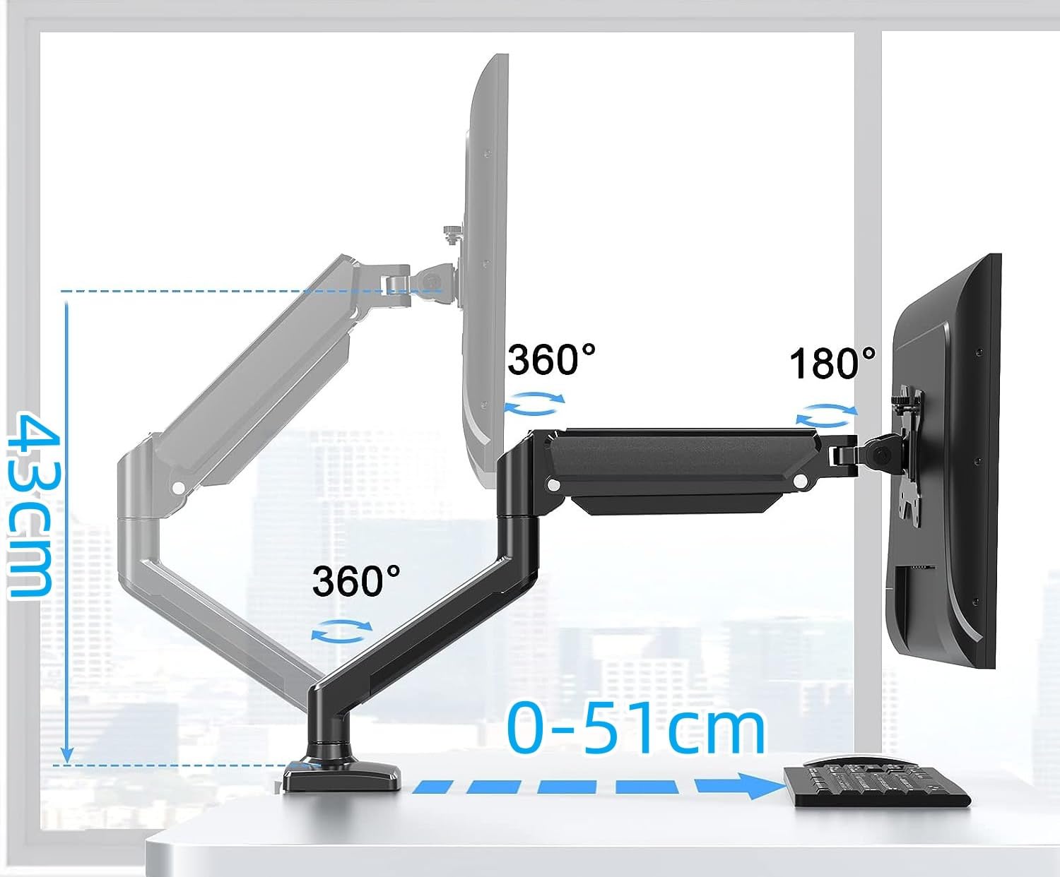 Amazon.co.jp: モニターアーム デュアルモニター 2画面 対応