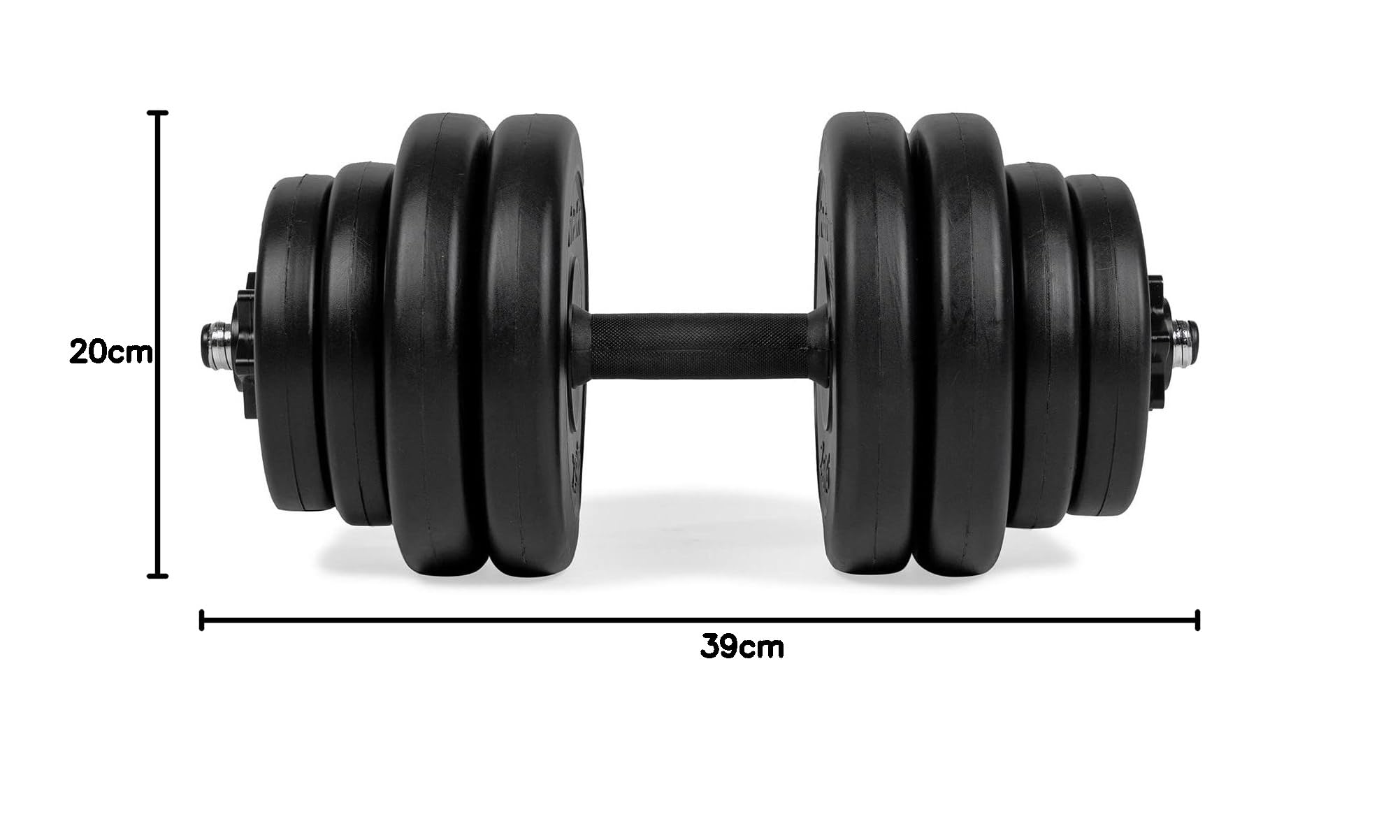 Virtufit Manubri regolabili in vinile – Pesi fitness – 15 kg