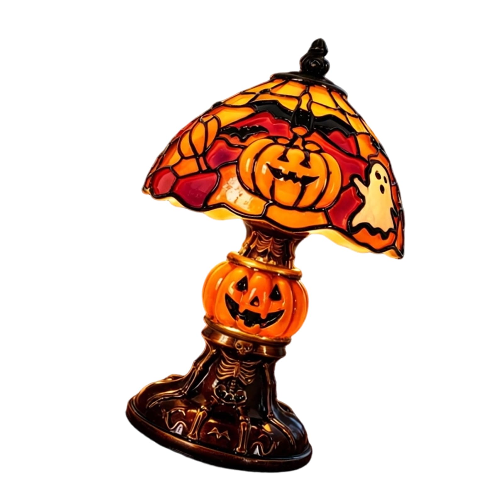 Drtlpmb A Glow Halloween Decor Lamp Pumpkin Night Light, Usb Powered Table Ccent For Bedroom Shelf Coffee Corner Entry Table Nd Mantel Display Halloween Night Light Pumpkin Lamp Resin Party Decor Home Gothic