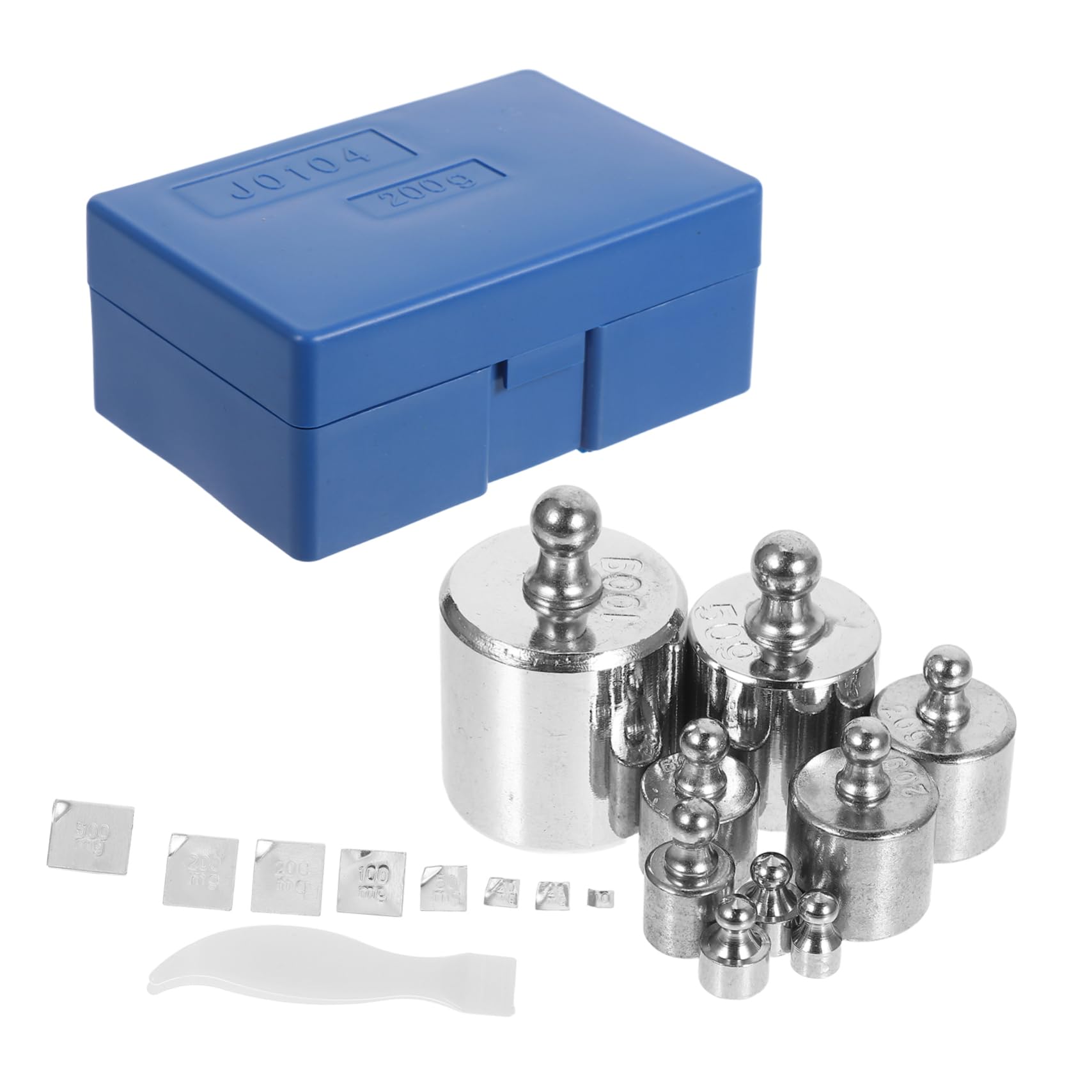 KICHOUSE High Precision Calibration Weights Set Small Weights for Digital Scales Reliable Accuracy for Calibration Includes Case and Tweezers