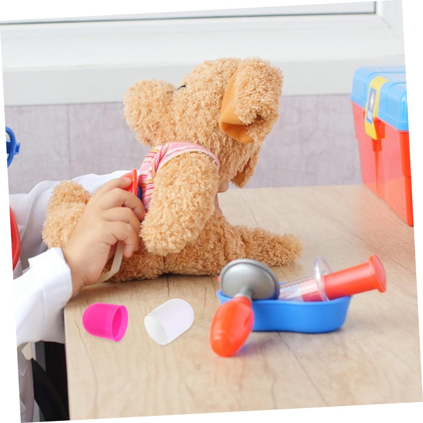 BESPORTBLE 30 Piezas de Simulación para Juguetes de rol para Bebés de Juguetes Educativos de para Niñas y Pequeños Color Rosa