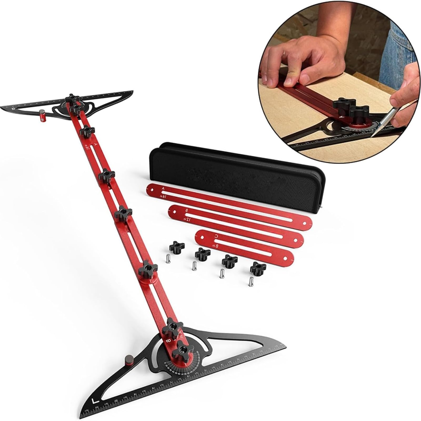 Gabarits d'outils de mesure efficaces pour les marches d'escalier pour des tâches de planification et de construction efficaces