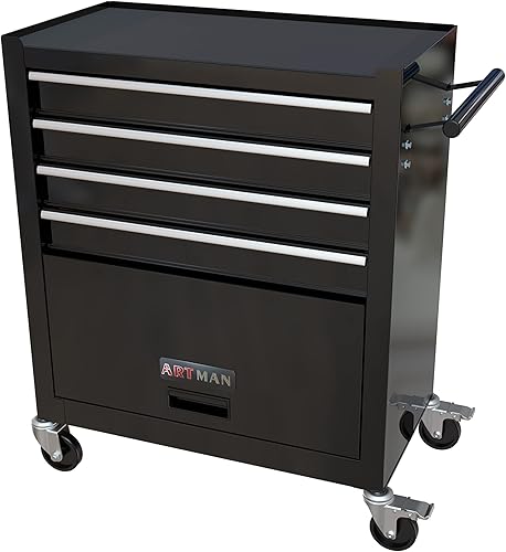 Miniatura 1 de TIOPLY Caja de herramientas que incluye 238 piezas de kit de herramientas mecánicas, caja de herramientas de alta capacidad de 4 cajones,