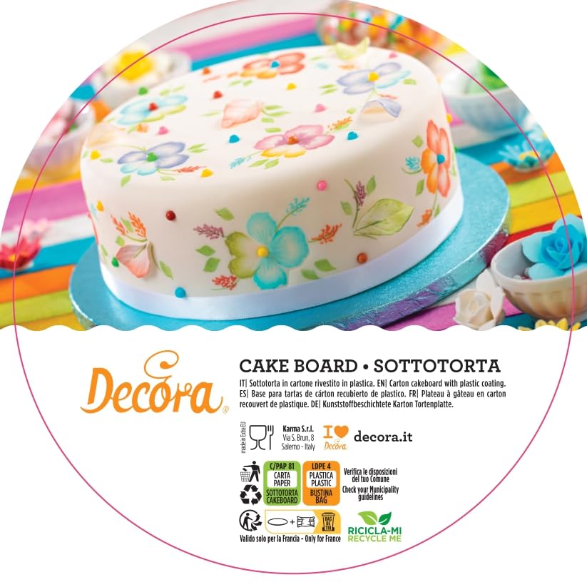 DECORA 0931833 Square CAKEBOARD Green 30X30X1,2H, 30 x 30 x 1.2 cm - Image 4