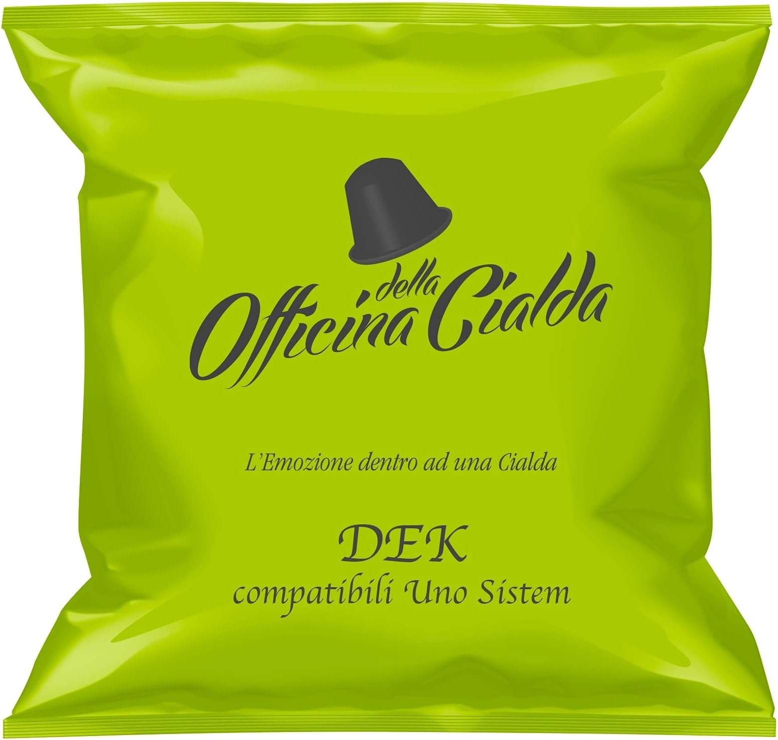 Coffee Capsules, 100 Compatible Capsules Uno Sysyem, kit 100 Uno System Compatible Capsules, Decaffeinated, Moka Cup Compatible Coffee Capsules, Uno System Coffee Machines Compatible Capsules