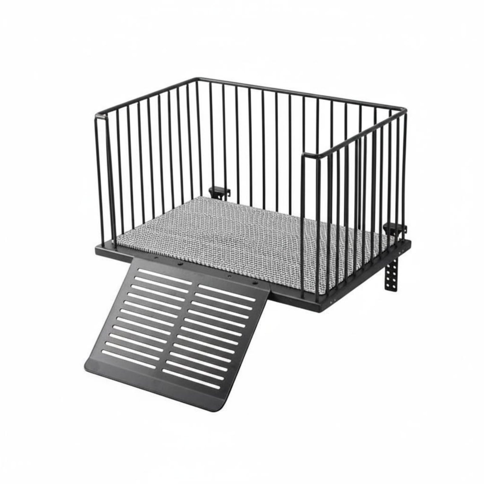 Piattaforma per Tartarughe per Arrampicata Base Elevata Struttura Resistente in Acciaio Inox Rampa Stabile con Superficie Antiscivolo Adatta per, Per Acquari Da 40 Cm Di Larghezza