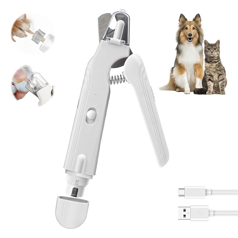 Cortador e Lixador de Unhas 2 em 1 para Cães e Gatos com LED PrawPawtic PC-666