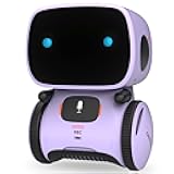 GILOBABY Kids Robot Toys, Interactive Toys Companion Smart Talking Robotic with Voice Control Touch Sensor, Singing, Dancing, Recording, Repeat, Birthday Gifts for Girls Ages 3+ Years (Purple)