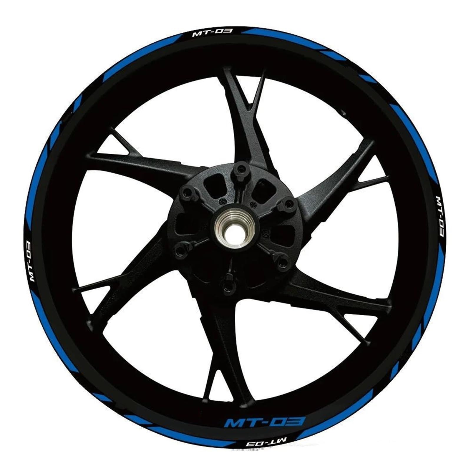 Piwine Style 30 Stickers Motorcycle Wheel Stickers Reflective Decals Rims For Yamaha Mt-03 Mt 03 Mt03 2020-2022(Style 30)