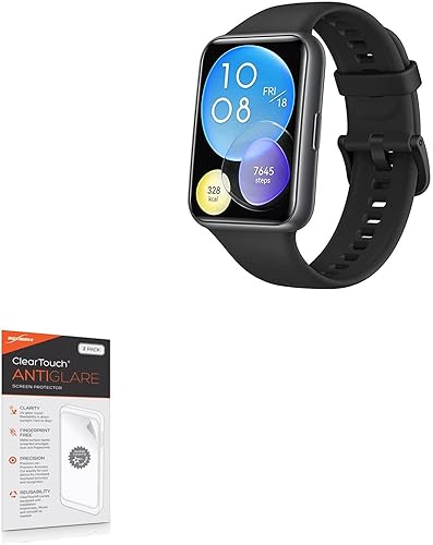 BoxWave - Protector de pantalla compatible con Huawei Watch Fit 2 (protector de pantalla de BoxWave), ClearTouch antirreflejos (paquete de 2),