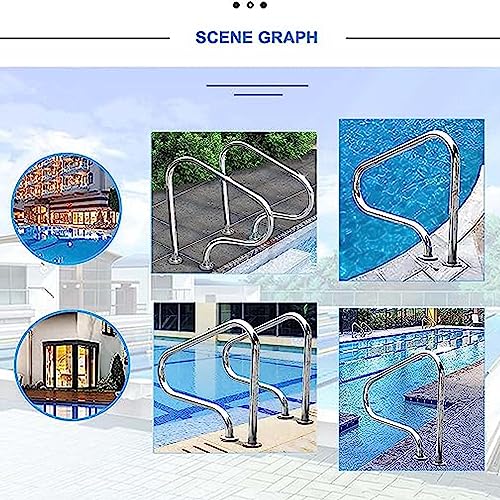 Barandal para Piscina de Acero Inoxidable 304 con Base Rápida miniatura 5