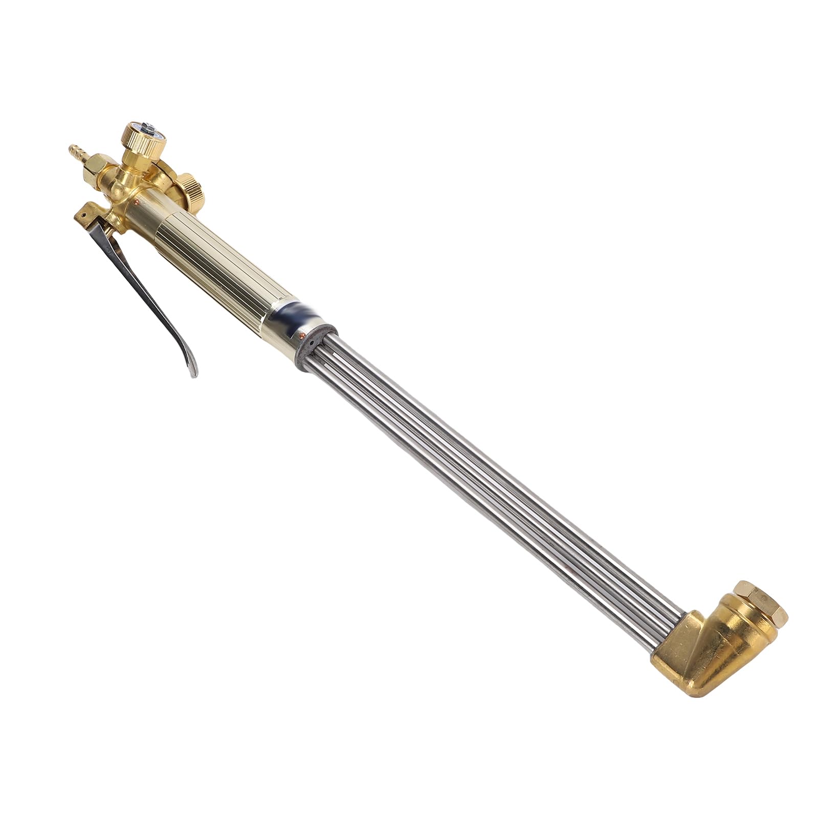 Eujgoov Soplete de Corte Manual Portátil de 18 Pulgadas, Soplete de Corte Manual, de, Cabezal de Aluminio Forjado de Acero Inoxidable de Alta Resistencia con Válvula