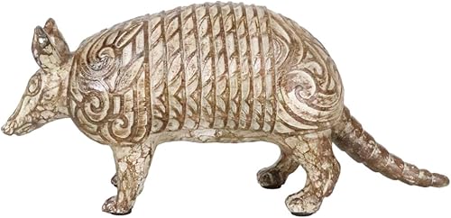 Miniatura 5 de Ebros Gift Figura rústica occidental de Texas Wild Armadillo en acabado de madera sintética con herramientas para cabaña, decoración de casa de