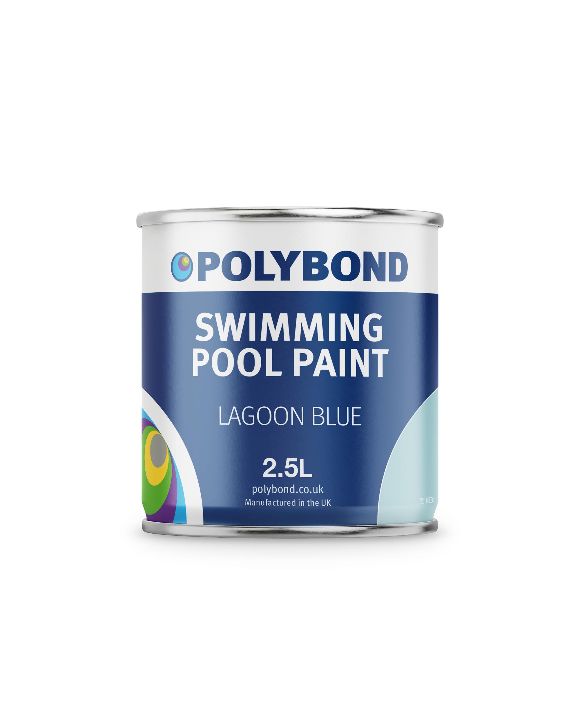 Polybond Swimming Pool Paint - Durable, Fast Drying Pool Paint Lagoon Blue 2.5 Litre