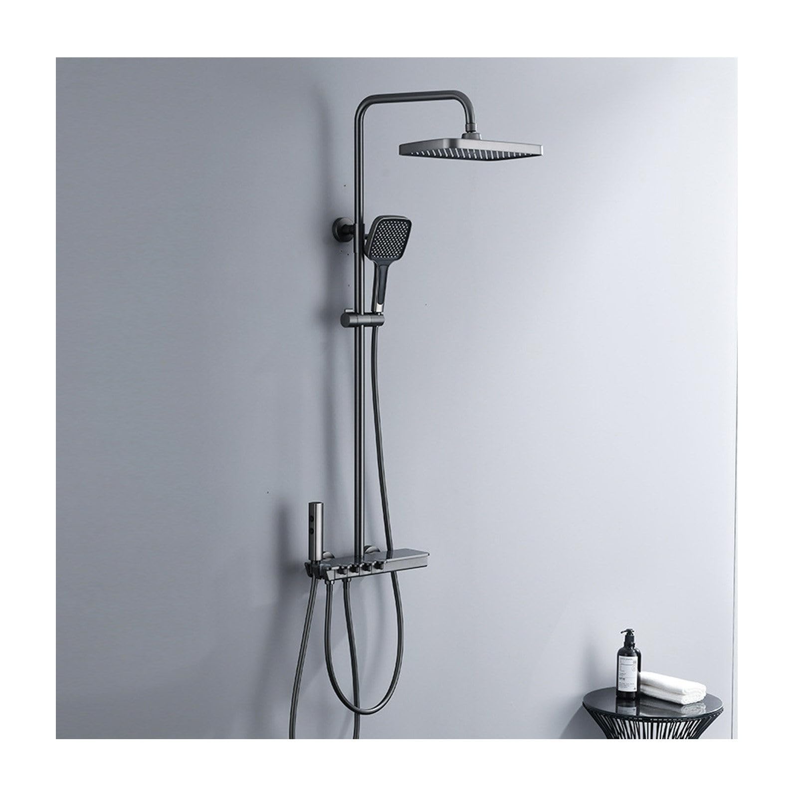 Système de douche mitigeur de salle de bain mural à effet pluie