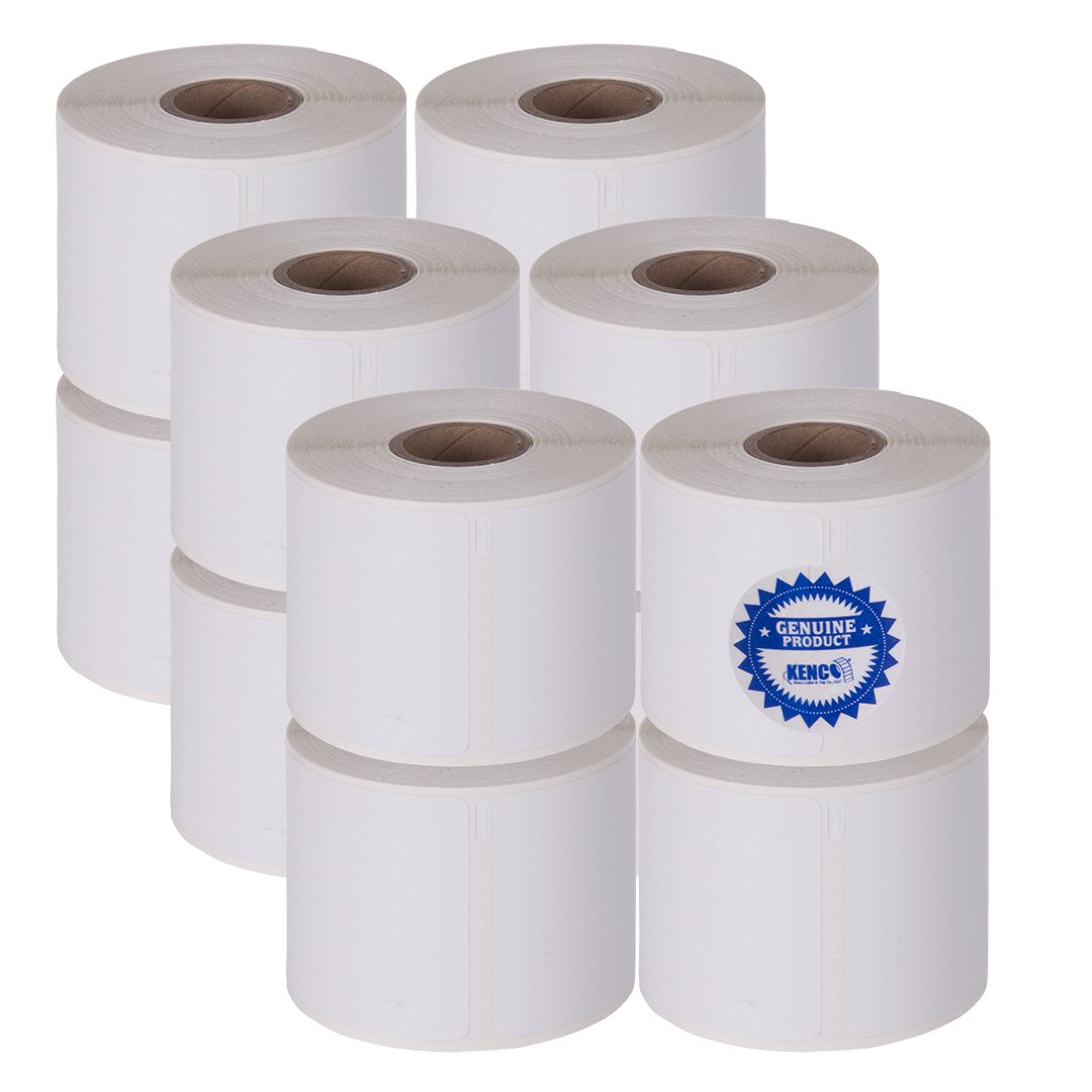 2 1/4in X 4in Name Badge Labels 250 Per Roll by Kenco Label, Compatible with Dymo 1760756 (1 Pack) (12 Pack)