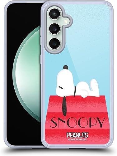 Miniatura 384 de Head Case Designs Funda de gel suave con licencia oficial de Peanuts House Snoopy Deco Dreams compatible con Samsung Galaxy S23 5G Casa,Blue
