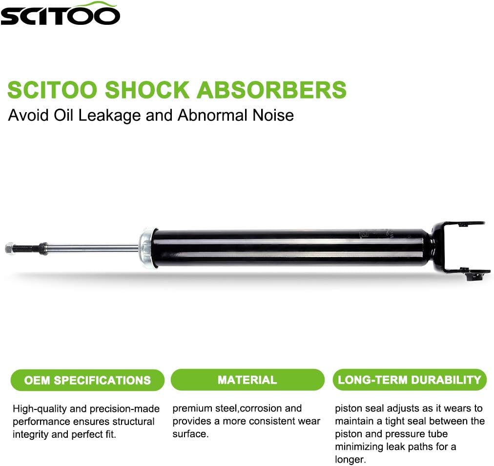 Shocks,SCITOO Front Rear Gas Struts Shock Absorbers Fit for 2011 2012 for Infiniti G25,2007 2008 for Infiniti G35,2009 2010 for Infiniti G37 340020 340021 349096 Set of 4