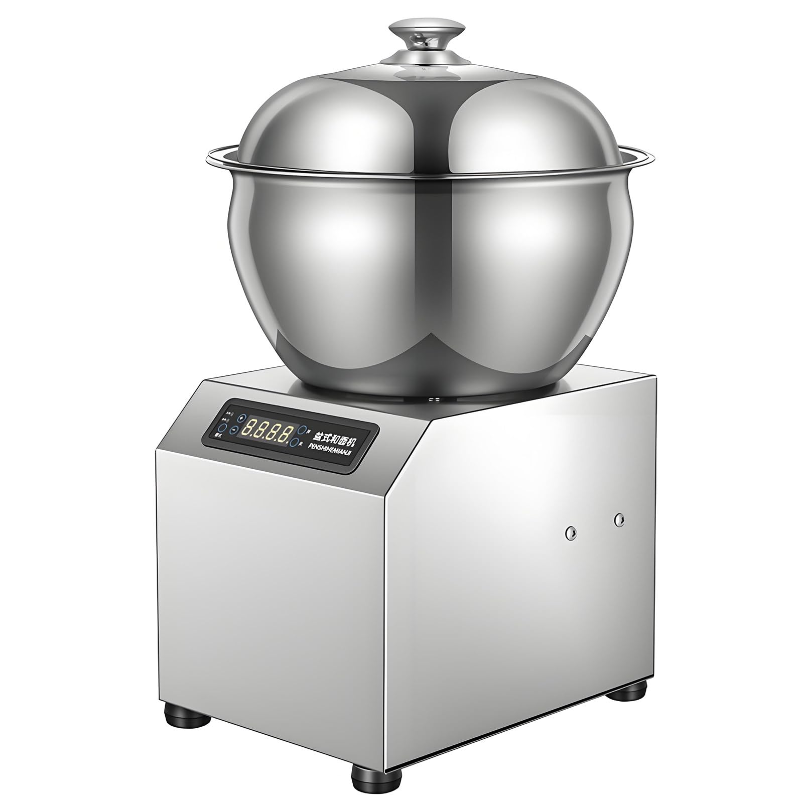 CGLYYDS 1800W Commercial Dough Mixer,5kg/8KG Large Capacity Flour Mixing Machine with Touch Control, 0-30Min Timer,Heavy Duty Dough Maker for Bakery, Restaurant, Pizza, Bread Dough 5Kg