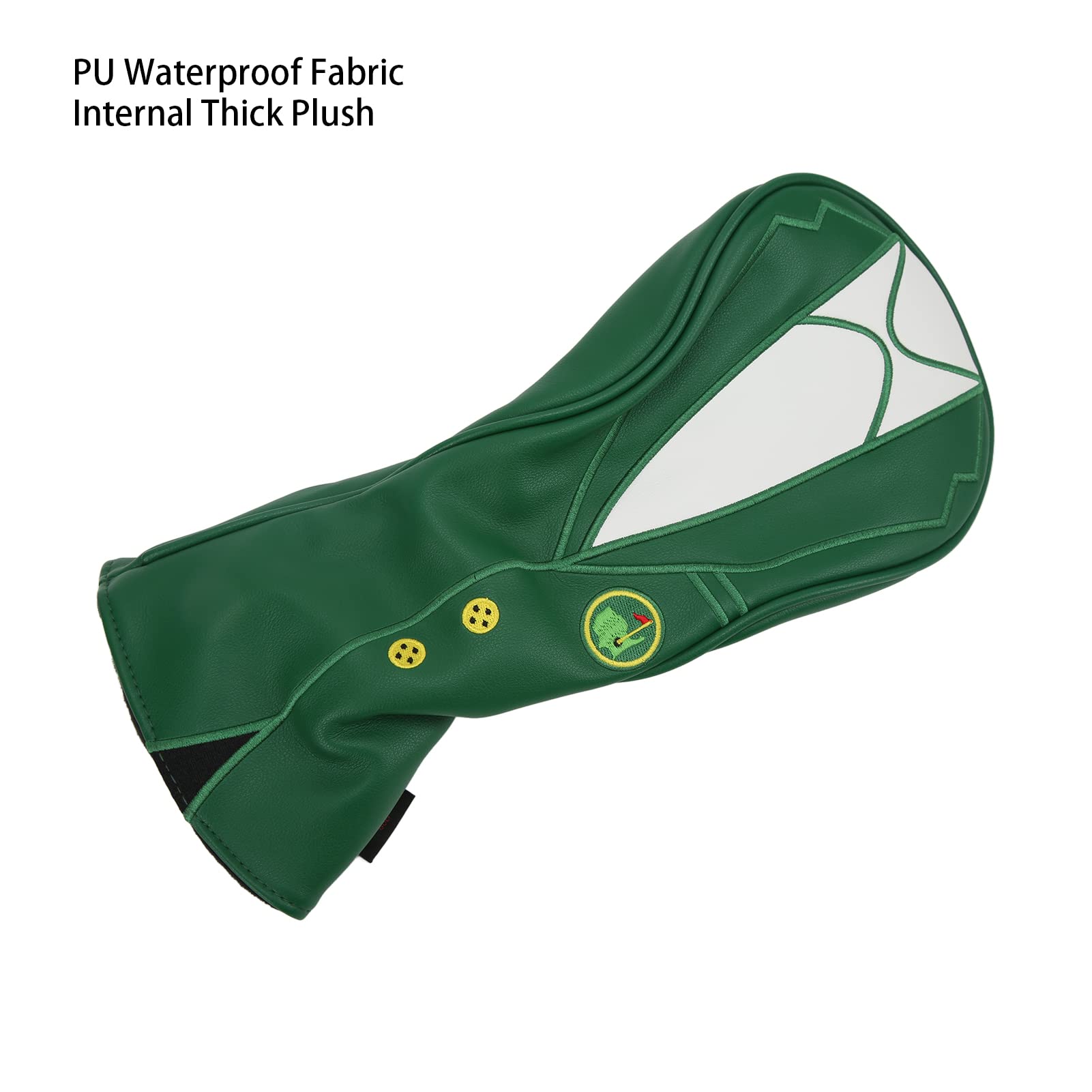 RiToEasysports Golf-Schlägerkopfhüllen, Wasserdichtes PU-Leder, Weiches, Dickes Futter, Driver-Hybrid-Schlägerkopfhülle für Männer und Frauen, Golfliebhaber