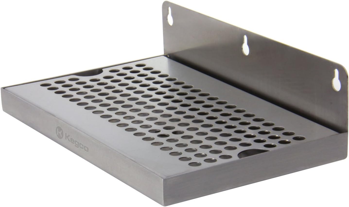 SEDP-106-D 10" Stainless Steel Wall Mount Drip Tray With Drain
