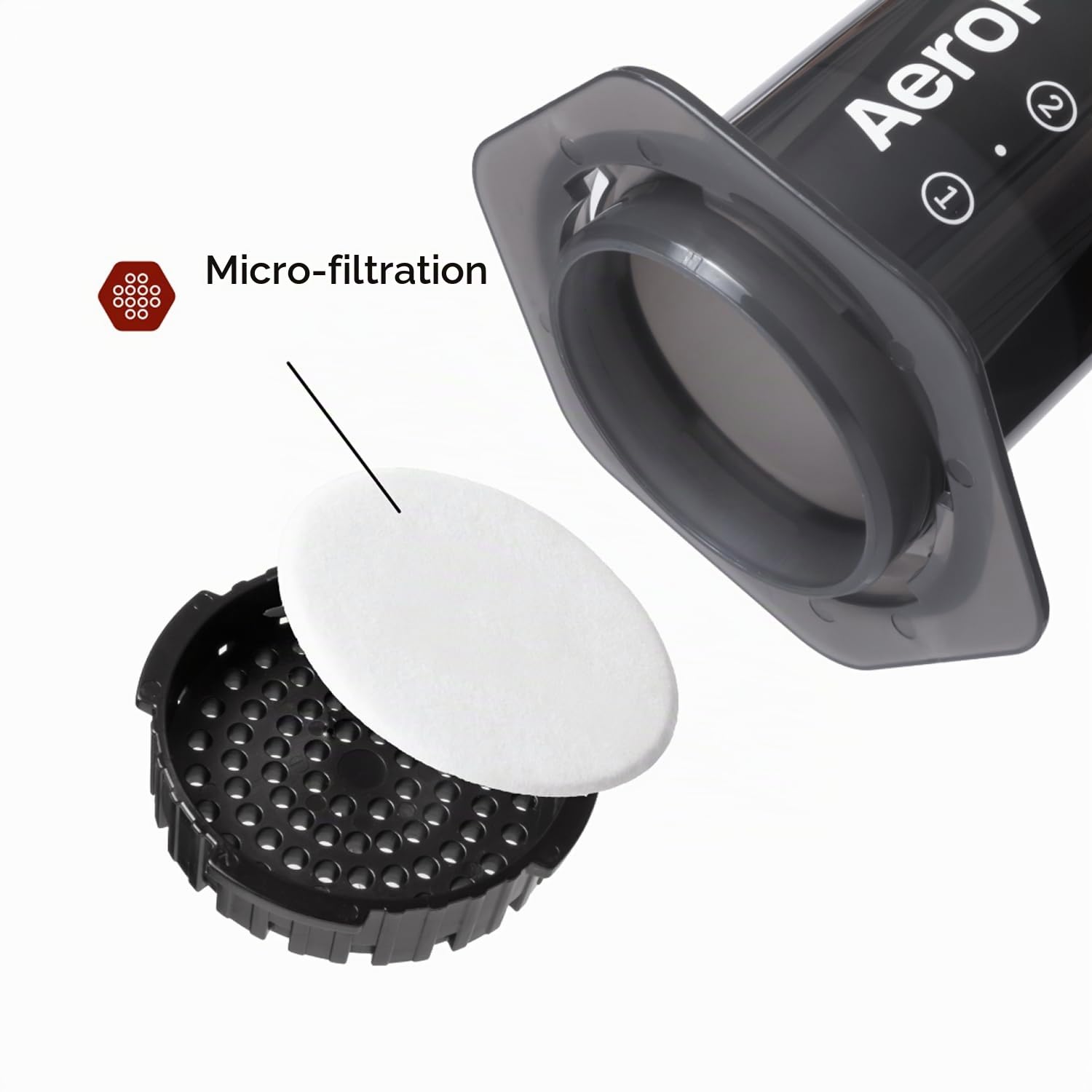AeroPress Original cafetière à piston, presse française tout-en-un, cafetière manuelle filtre & expresso, infusion en 2 min, petite cafetière portable idéale pour voyages & camping