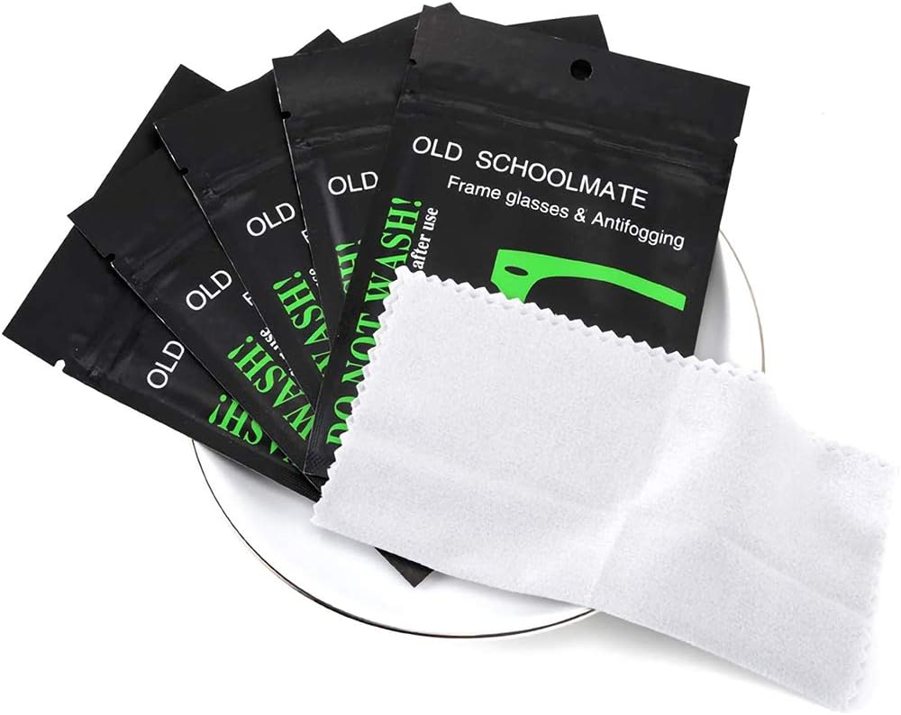 Anti Fog Wipes Nano Anti Fog Cloth Defog Reusable Cleaning Cloth for Glasses Goggles Motorcycle Helmet Eyeglass Camera Lens (5 Pack)