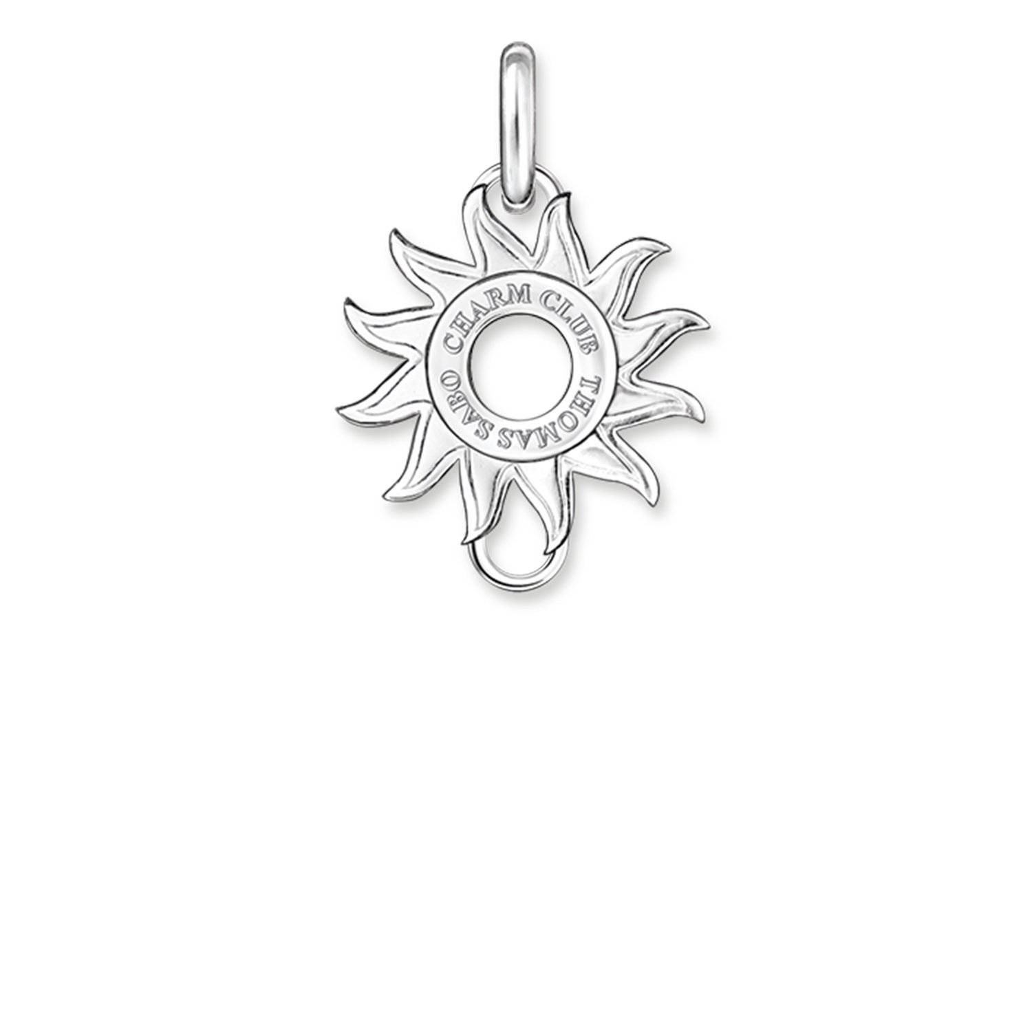 Thomas Sabo Women Charm Carrier Sun Charm Club 925 Sterling Silver X0176-001-12