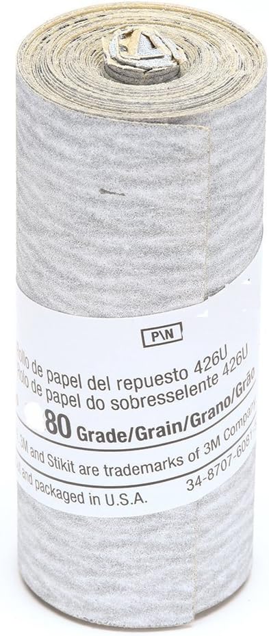 3MStikit Tri-M-Ite 2 1/2" Roll 80 Grit (55" Roll)
