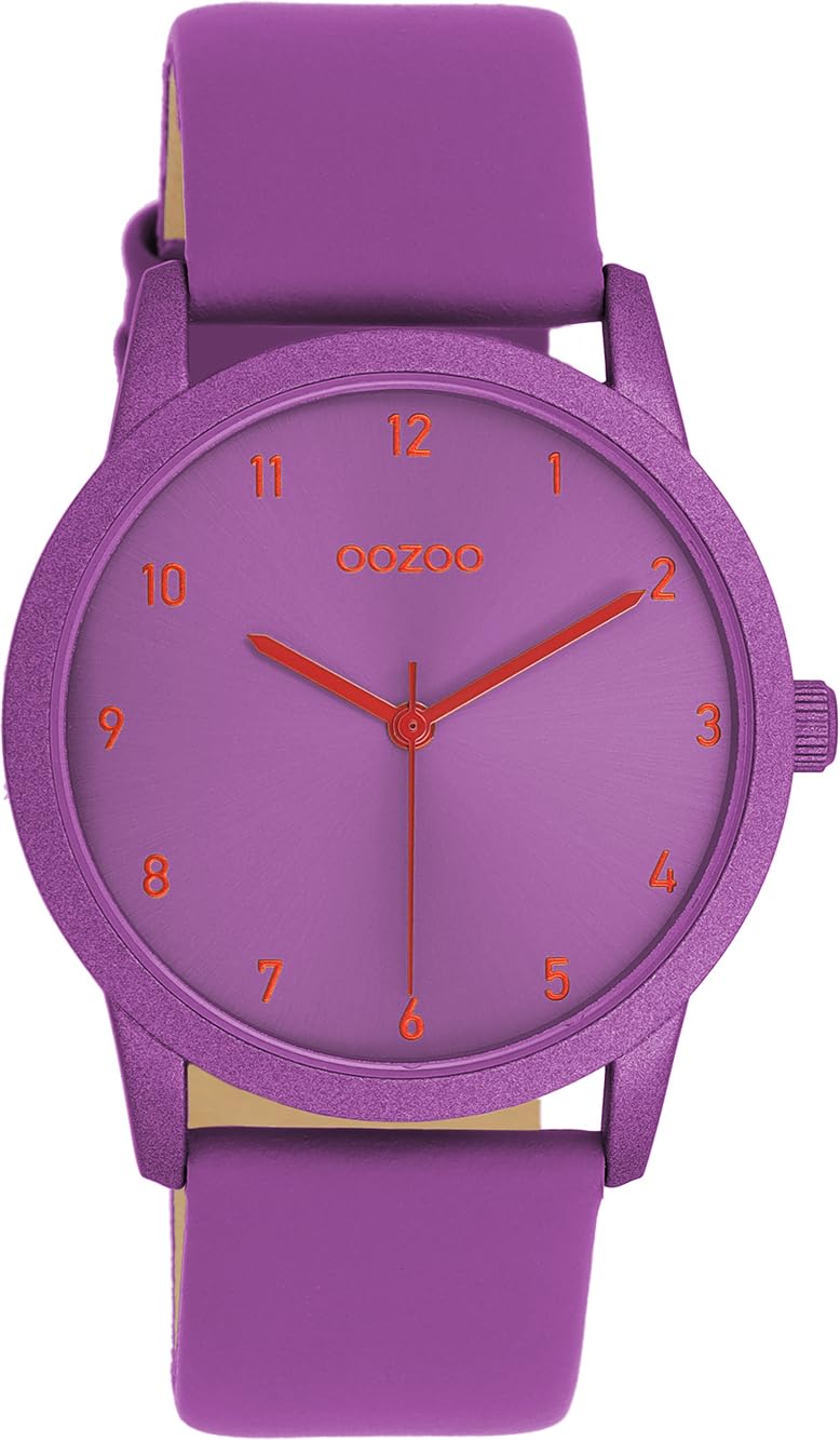 Horloge Leren Band 42 Mm Wijzerplaat 42 Mm Oozoo Dameshorloge Met Leren Band En 5 Minuten Pijlindex Op De Waterbestendig Horloge 2 Bar Horloge Met 5 Minuten Index