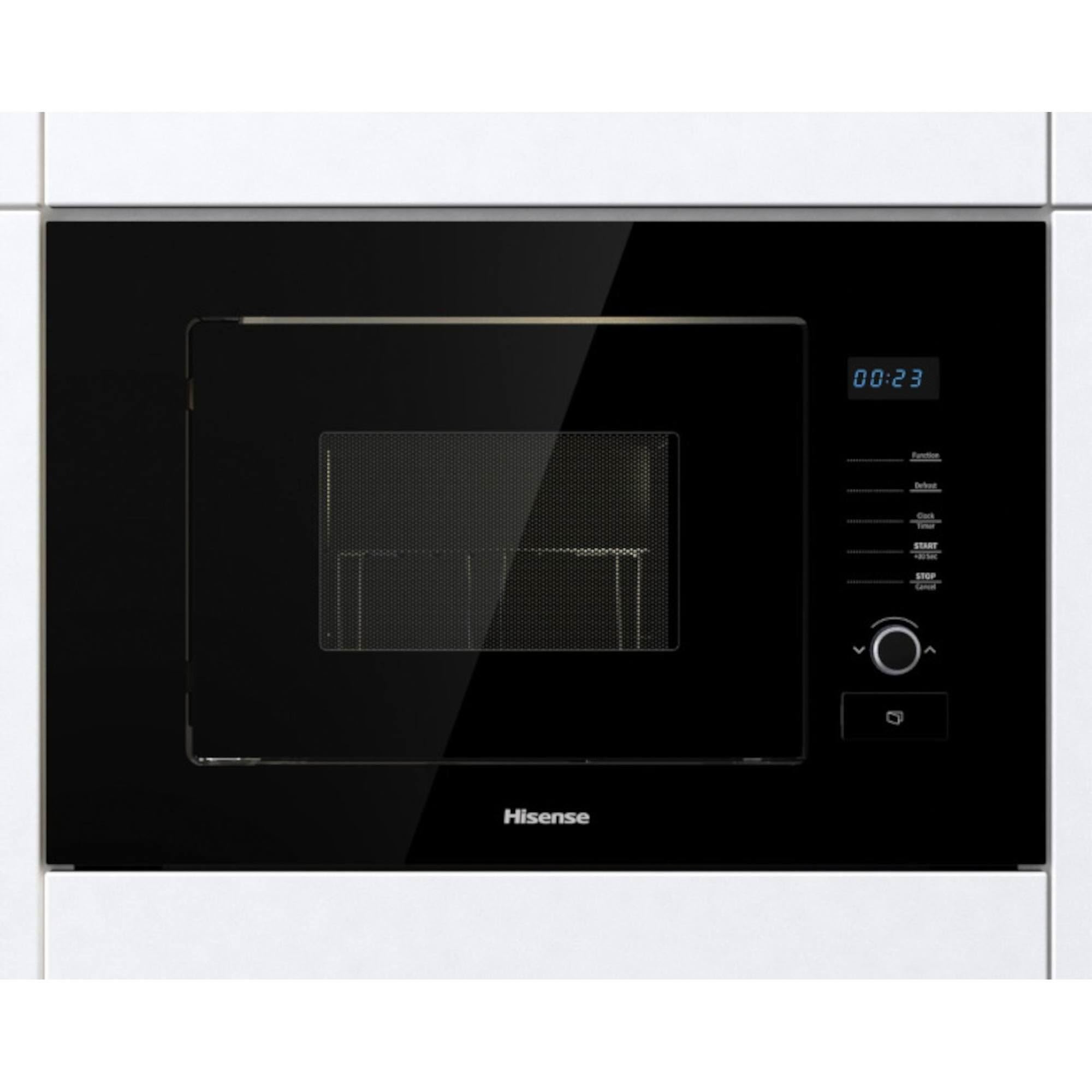 Hisense HB20MOBX5UK Integrierte Mikrowelle, 20 Liter, 800 W, Schwarz
