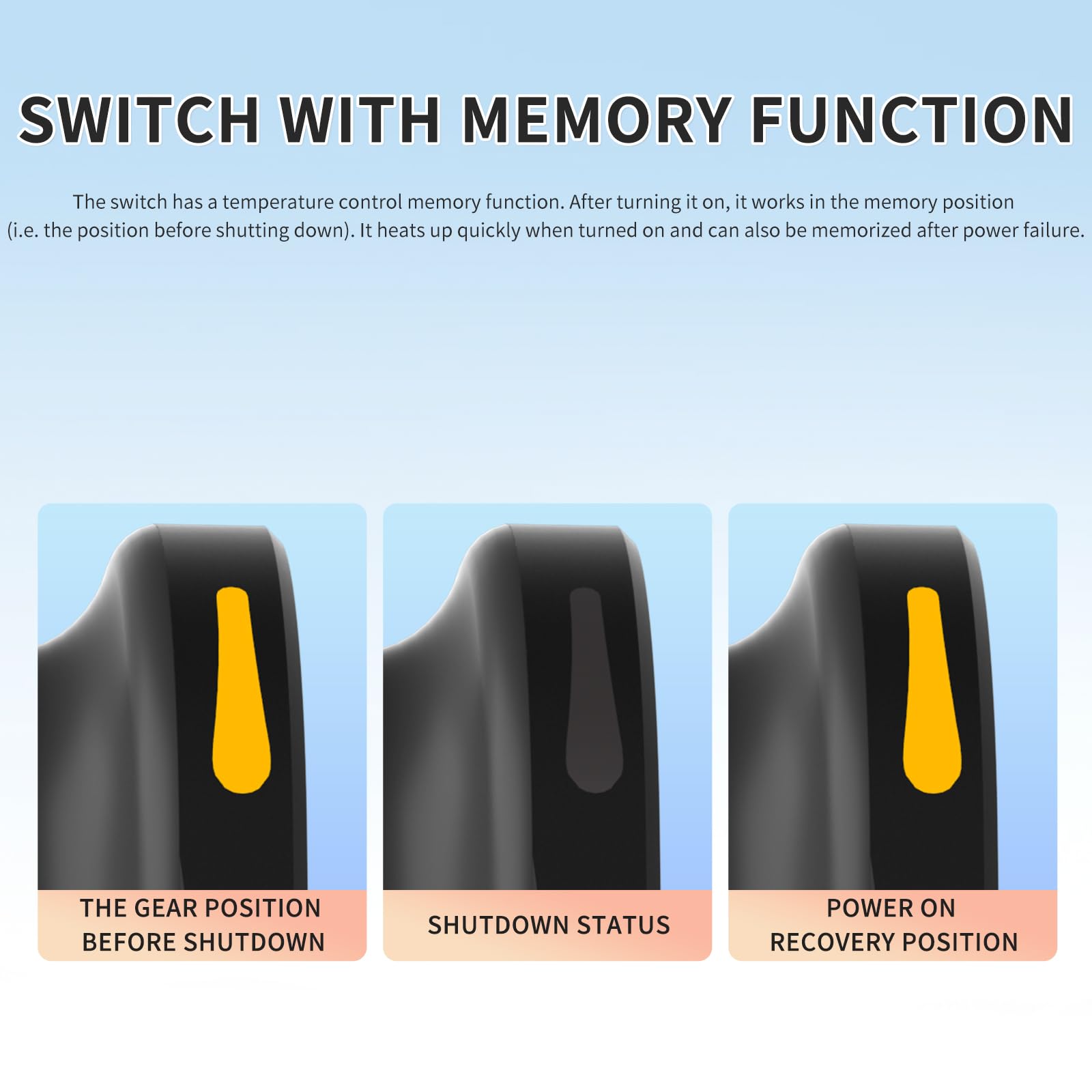 6 manopole riscaldate per moto in modalità memoria, antiscivolo, in silicone, riscaldamento regolabile, per manubri riscaldati in silicone antiurto