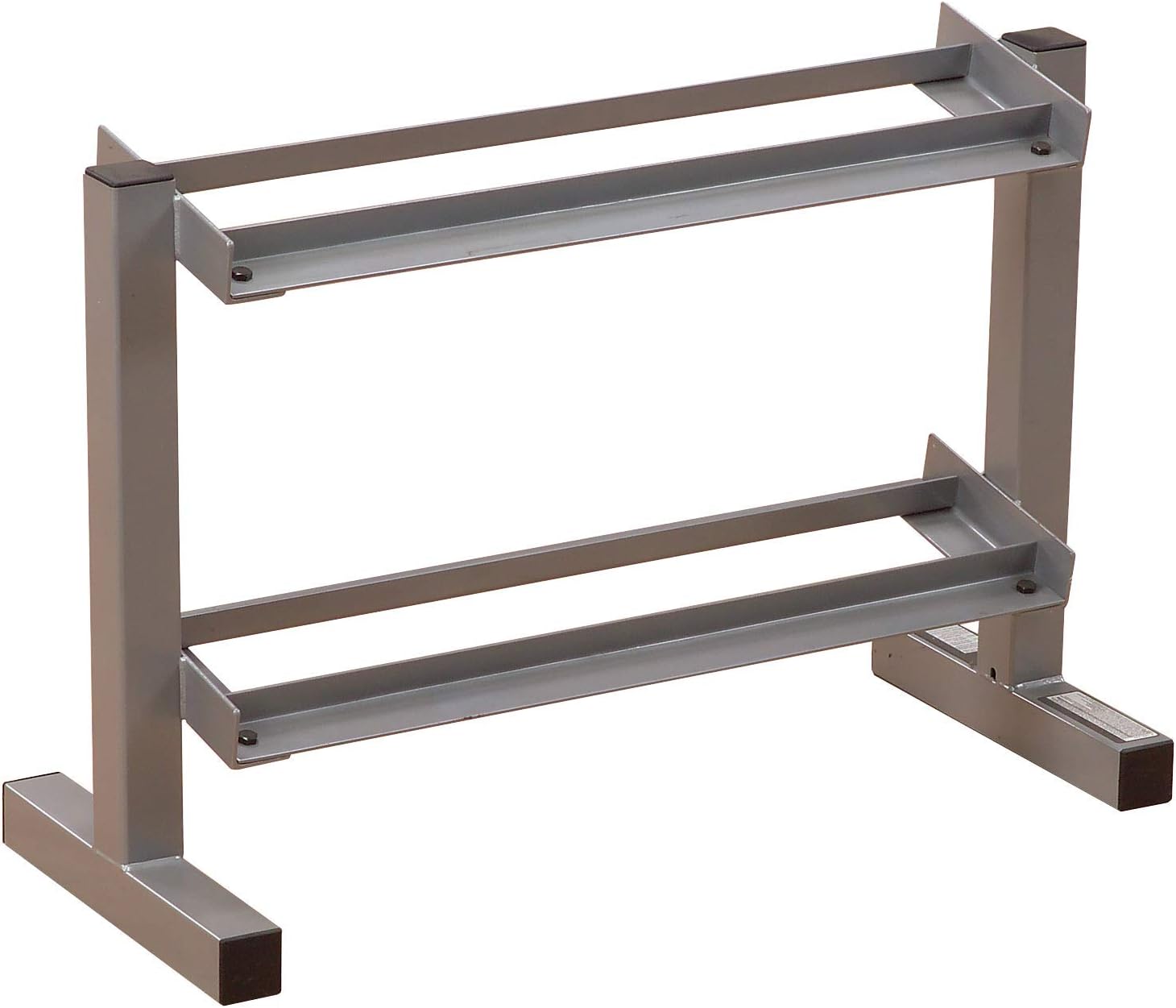 Body-Solid (PDR282X) 2-Tier Dumbbell Rack - Heavy-Duty 30inch Wide Weight Sta...