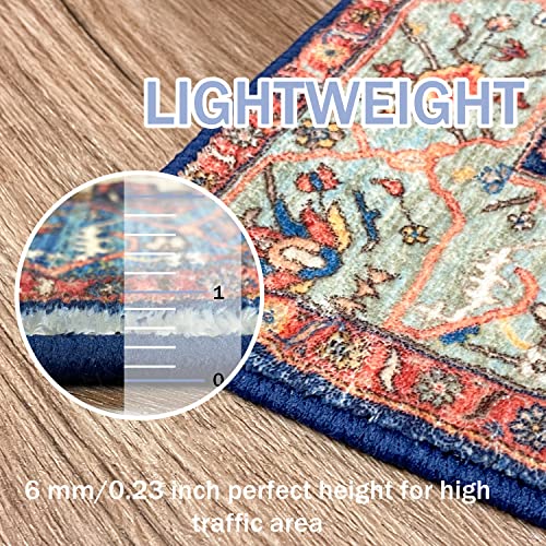 Iohouze Boho Runner Rug, 2.6X10 Vintage Kitchen Long Runner Rugs Oriental Distressed Carpet Floor Runner Washable Non-Slip Hallway Runner For Living Room Entryway #TOP4