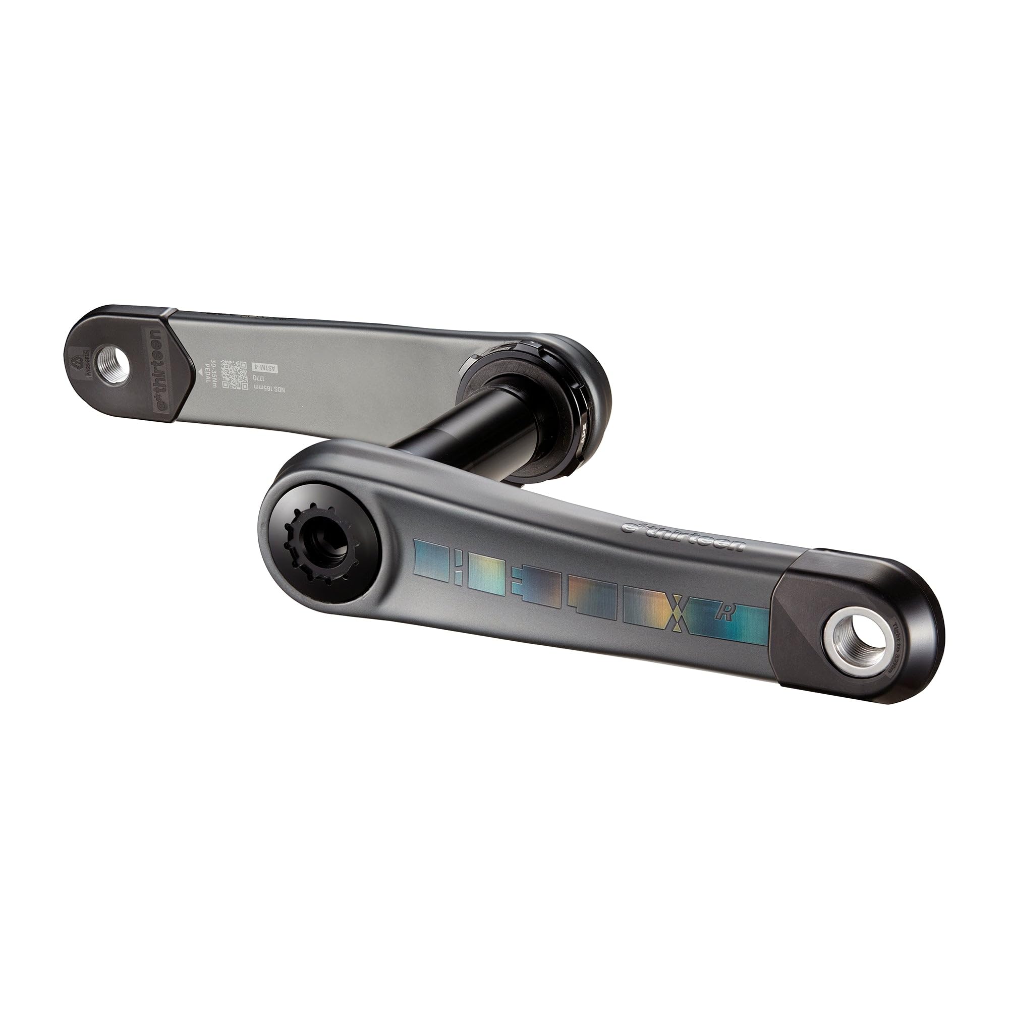 E13 Espec-​165mm-​Dub-​Offset 12mm-​Black, Manivelles Helix Race Carbon espec-​165 mm-​Dub-​Offset 12 mm-​Nero Unisex Adulto, Taglia Unica
