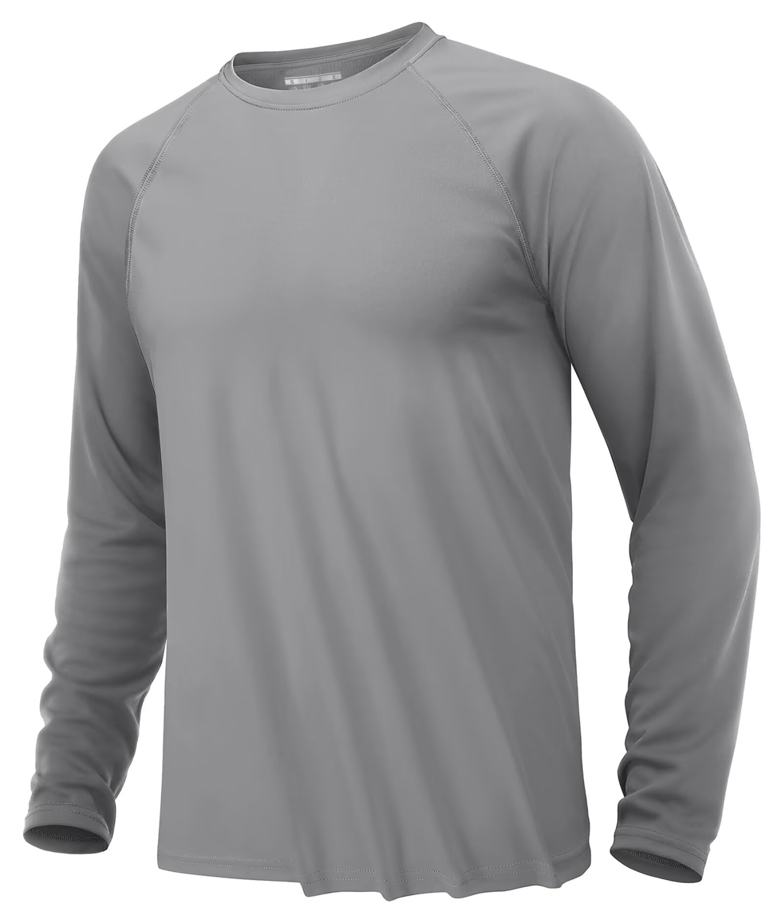 KEFITEVD T-Shirt Herren Langarm UV Schutz UPF 50+ Leicht Schnelltrocknend Funktionsshirt Sommer Surf Shirt Longsleeve Outdoor Shirt Laufshirt