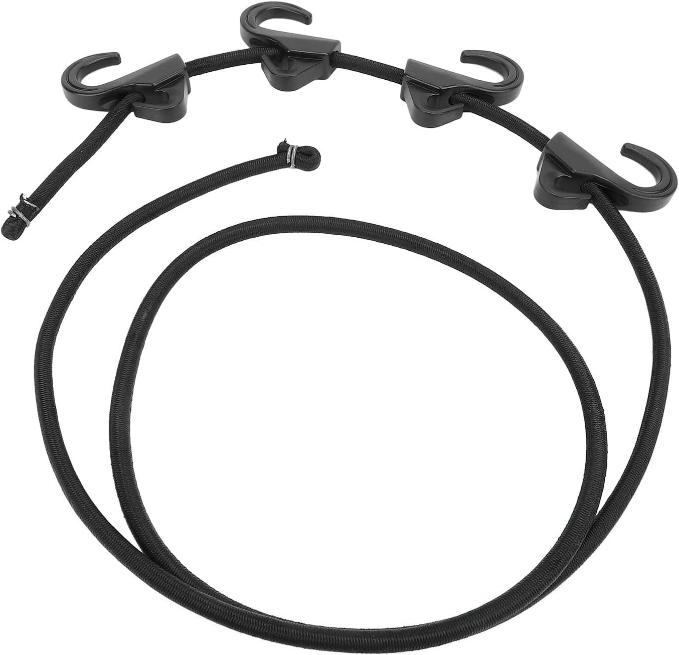 Wagon Strap Heavy Duty Elastic Wagon Cart Strap Beach Cart Strap Wagon Rope with POM Plastic Hooks for Camping Fishing Shopping Outdoor Activities