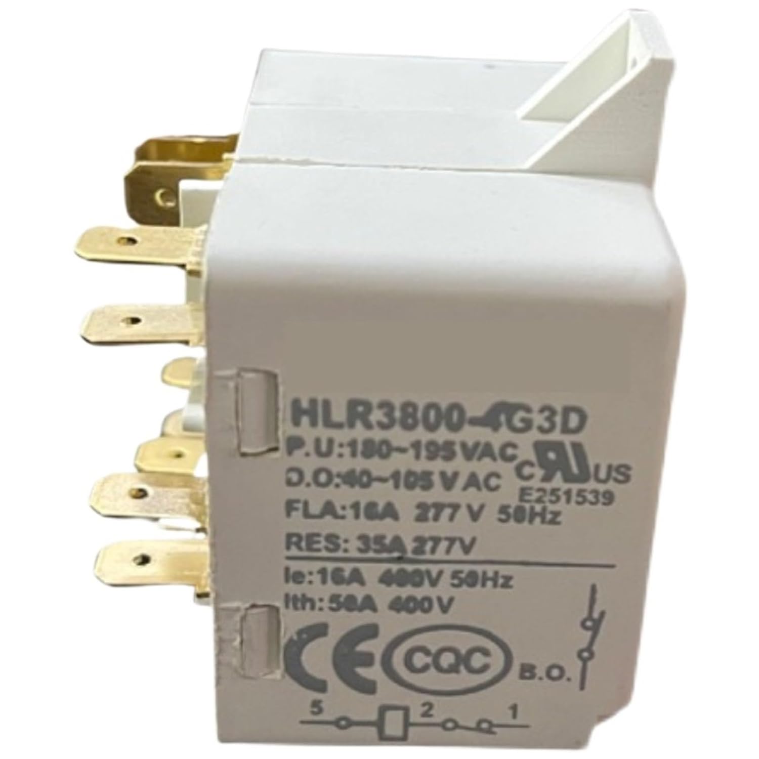 1PCS 5PCS Air Conditioner Refrigerator Compressor Starter Relay HLR3800-4G3D HLR38004G3D 16A 400V(1PCS)