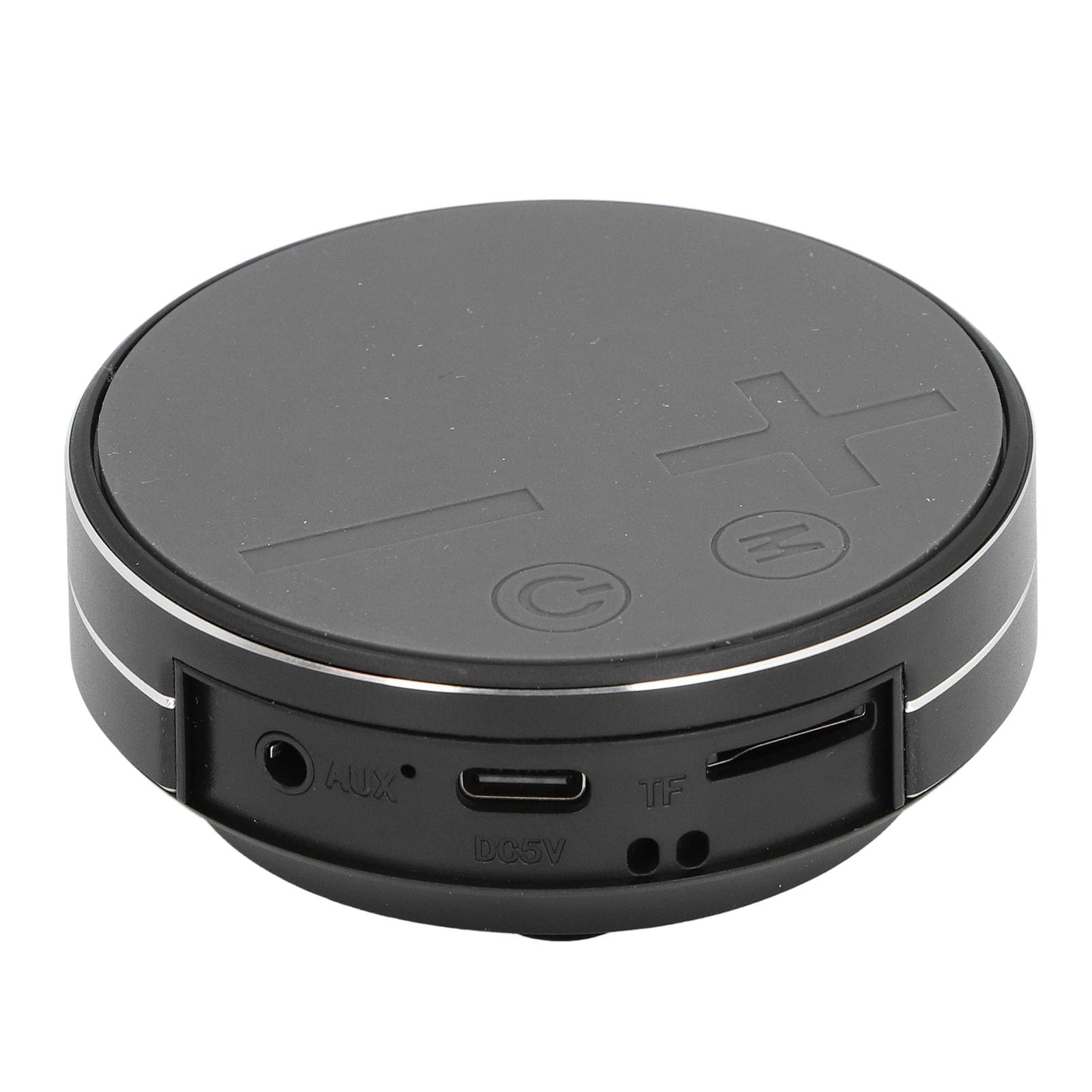 Yunseity Altavoz Impermeable de la Conducción ósea, Vivienda de Aluminio del Altavoz Estéreo de la Conducción ósea para el Hogar (Black)