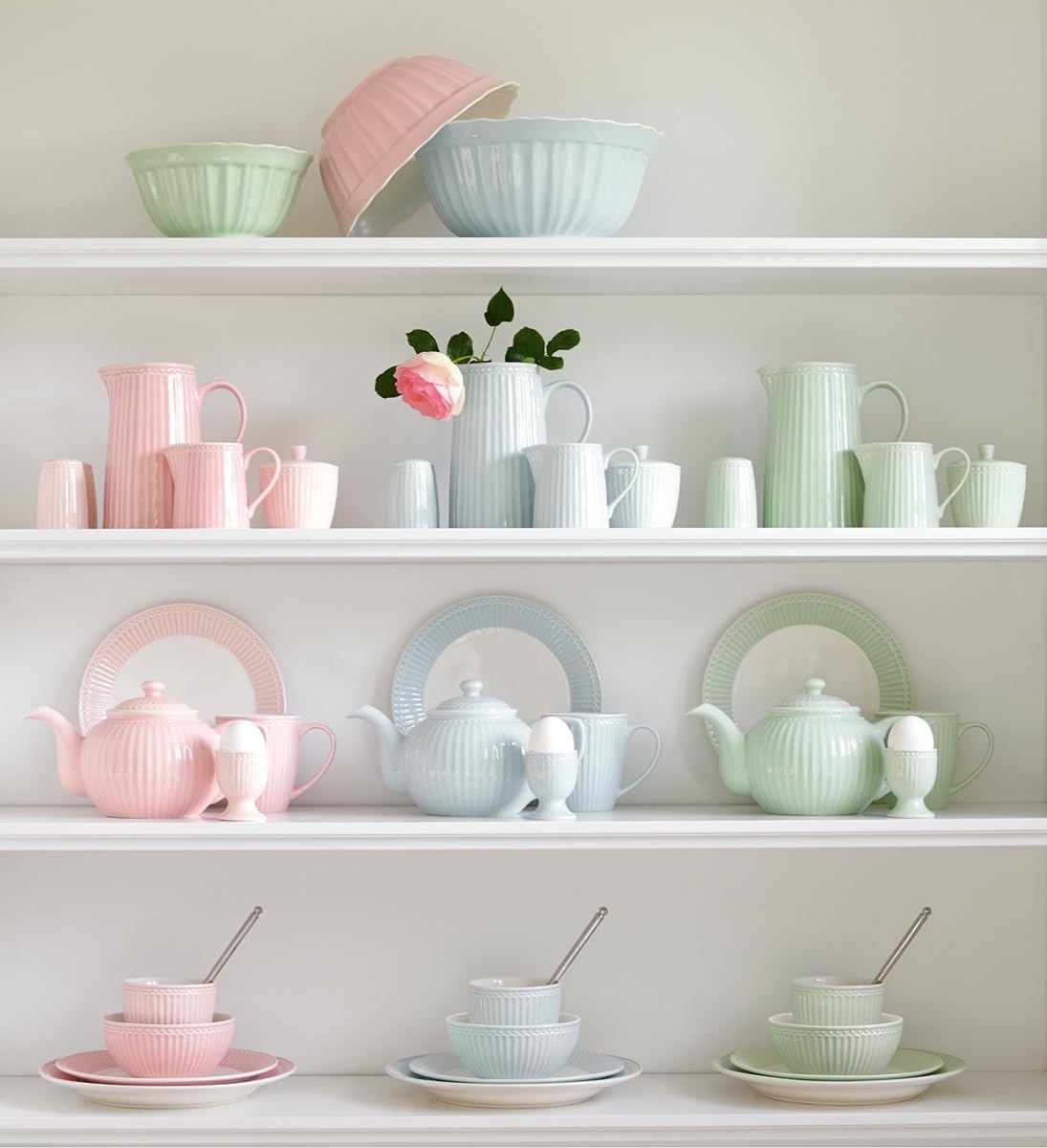 GreenGate Sugar Pot Alice Pale pink