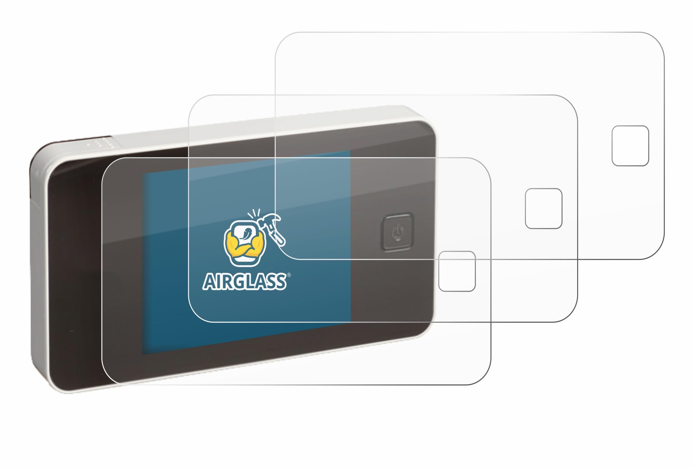 brotect Glass Screen Protector Film Compatible with Burg Wächter eGuard DG 8100 (3 Pack) - Glass-Foil 9H Protection [Scratch Resistant, High Clarity]