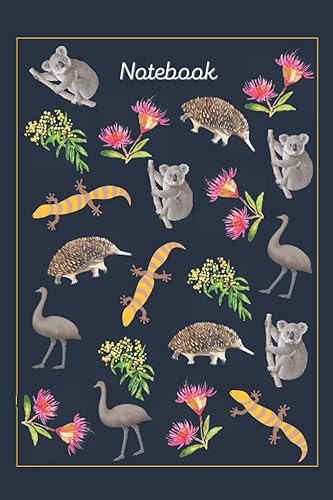 Australian Flora and Fauna notebook Australian Flora and Fauna blank lined notebook, 6"x 9" inch, 120 pages, perfect as a journal or for school and