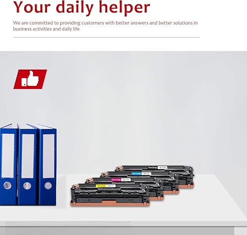 Miniatura 5 de Cartuchos de tóner 131 de alto rendimiento, paquete de 4 unidades (negro, cian, magenta, amarillo) compatible con Vsenk 131BK 131C 131M 131Y para